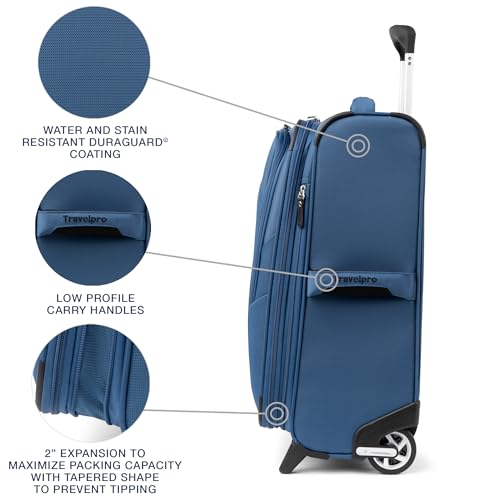 Travelpro Maxlite 5 Softside Expandable 2 Wheel Carry-On Luggage, Burgundy, 22-Inch Q6258
