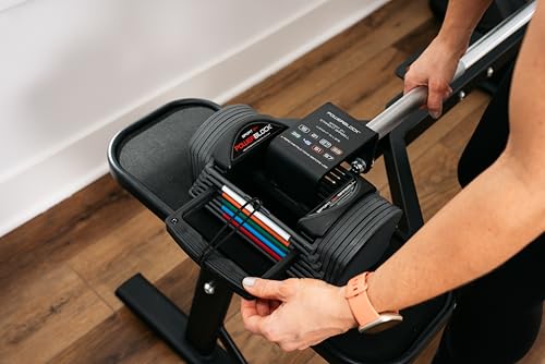 PowerBlock Sport 24 Adjustable Dumbbells, 3-24 lb. Steel Build U862