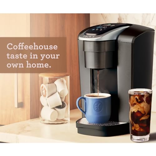 Keurig K-Elite Single Serve K-Cup Pod Coffee Maker, Brushed Silver P23556