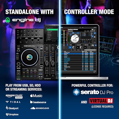 Denon DJ PRIME 4+ Standalone DJ Controller with 4 Decks and 10.1" Touchscreen Z5622