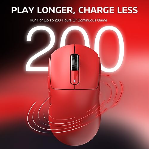 ATTACK SHARK X3 Wireless Gaming Mouse, 49g Ergonomic, PAW3395 26K DPI, White C238377