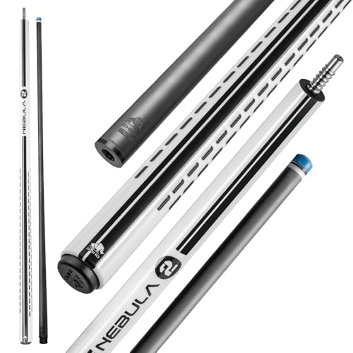 RHINO Nebula 2 Pool Cue - Carbon Fiber Shaft, Composite Butt, 12.4mm B23495