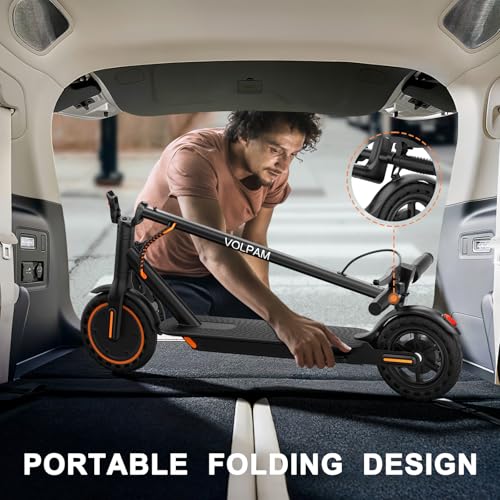VOLPAM Electric Scooter, 350W/500W, 8.5"/10" Tires, Folding E-Scooter with Dual Braking Q653200