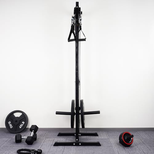Wall Mount Cable Station with Adjustable Dual Pulley System Z80553