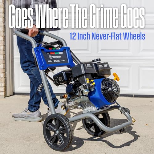 Westinghouse WPX3400 Gas Pressure Washer, 3400 PSI, Onboard Soap Tank B16039