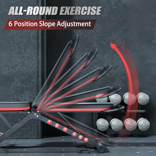 14-in-1 Multi-Functional Weight Bench, 1000 lbs Capacity, Foldable Incline for Home Gym T182