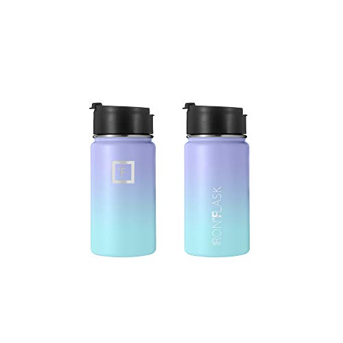 IRON °FLASK Stainless Steel Insulated Water Bottle with 3 Lids, 40 oz U19688