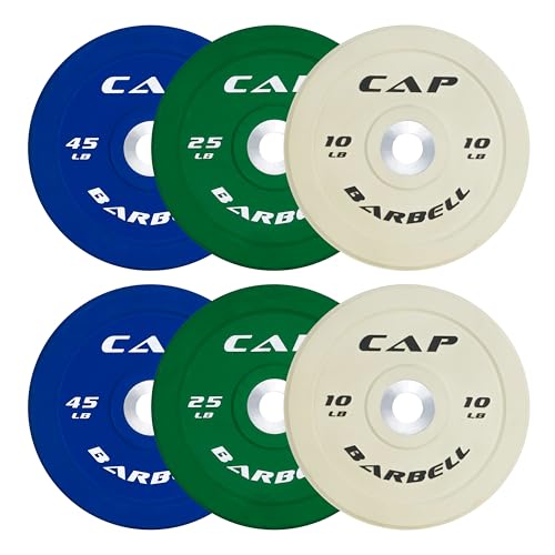 CAP Barbell 2-Inch Olympic Bumper Plate Weight Set O371151