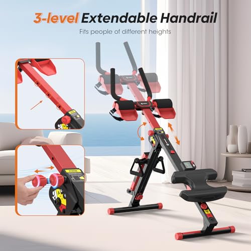 4 in 1 Rowing Machine with Adjustable Resistance, Foldable Home Rower K5286