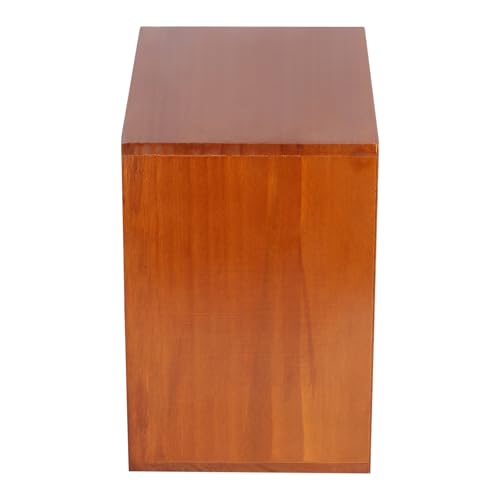 Vintage 16-Drawer Wooden Desktop Organizer with Iron Label Holders N538