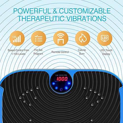 AXV Vibration Plate Exercise Machine Whole Body Workout Fitness Platform K84986