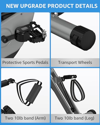 Foldable Exercise Bike with 16-Level Magnetic Resistance for Home T532