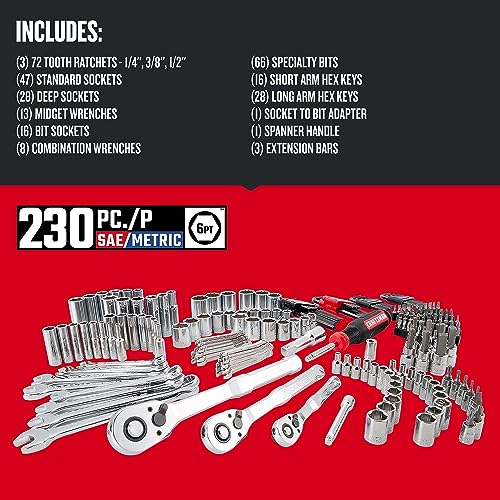 Craftsman 262-Piece Mechanic Tool Set with 3-Drawer VERSASTACK Tool Box, SAE/Metric W740