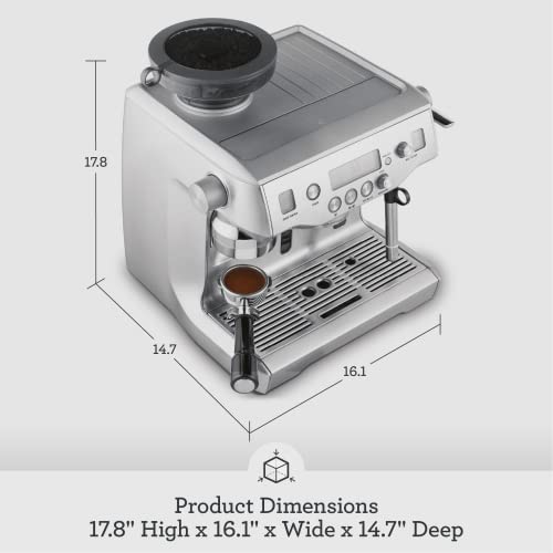 Breville Oracle Espresso Machine BES980XL, Brushed Stainless Steel L523927