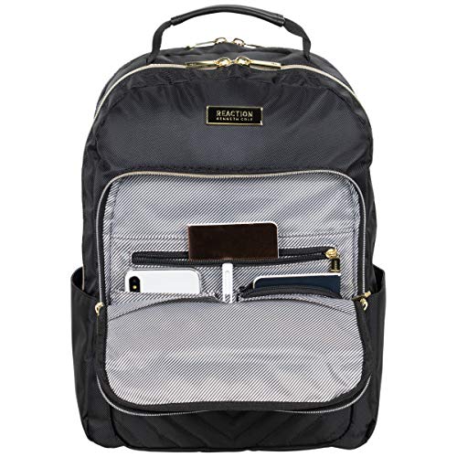 Kenneth Cole REACTION Chelsea Chevron Quilted Luggage, Black, 24-Inch V572