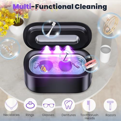 Ultrasonic Jewelry Cleaner 48kHz 12oz with Digital Timer V169663