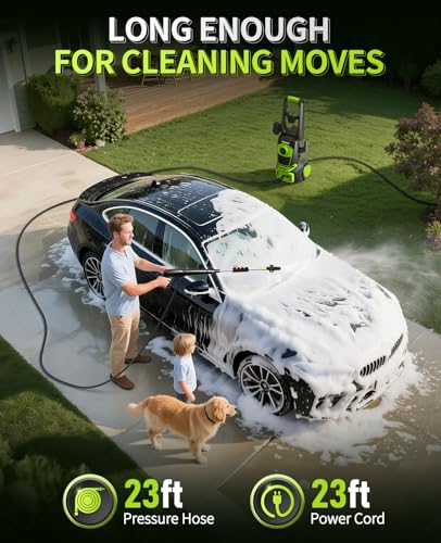 Electric Pressure Washer 4800PSI 3.0 GPM with 4 Nozzles and Foam Cannon N926777