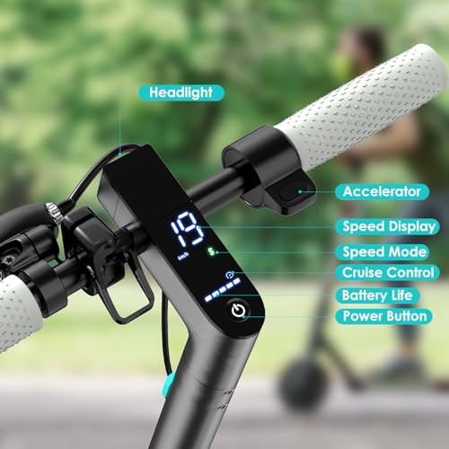 Electric Scooter for Adults, 19Mph, 15/21 Miles Range, Foldable with App Control O825633