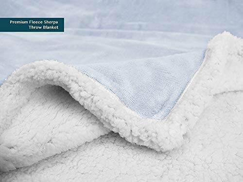 PAVILIA US Flag Throw Blanket for Sofa Couch Bed, Soft Microfiber Sherpa Fleece Reversible, 50 x 60 Inches W6859
