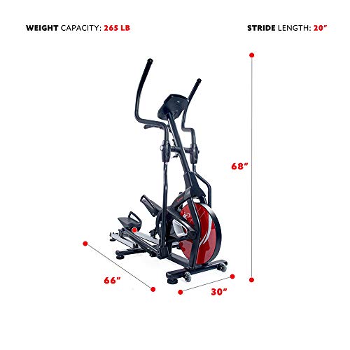 Sunny Health & Fitness Magnetic Elliptical Trainer with Tablet Holder B608
