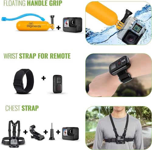 GoPro Hero Black Waterproof Action Camera with 4K Video and Accessory Kit H387580