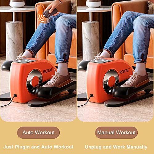 Under Desk Elliptical Machine for Seniors Rehab Electric Seated Leg Pedal Exerciser C14096