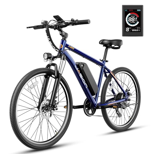 Jasion EB5 Electric Bike for Adults, 500W Brushless Motor, 40 Miles, 20 MPH, 7-Speed Y354