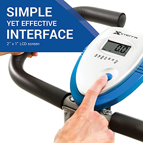 XTERRA Fitness Folding Exercise Bike, 225 LB Capacity Y9844