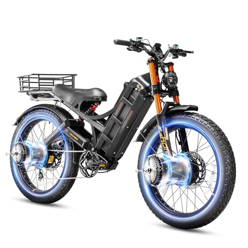 Romeo Pro 3 Electric Bike for Adults 5000W Dual Motor 60V 80Ah Fat Tire Full Suspension I27752