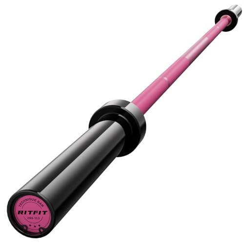 RITFIT Olympic Barbell 4ft/6ft 2 Inch Weight Bar for Strength Training, 500lbs Capacity F369
