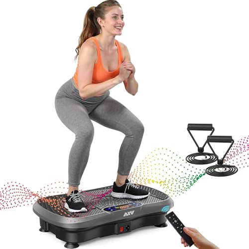 AXV Vibration Plate Fitness Platform Exercise Machine for Full Body Workout Q37919