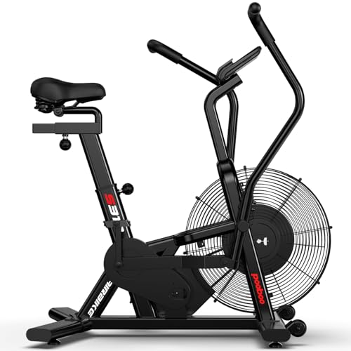 pooboo Exercise Bike, Stationary Bike for Home Gym with Bluetooth Fan N175