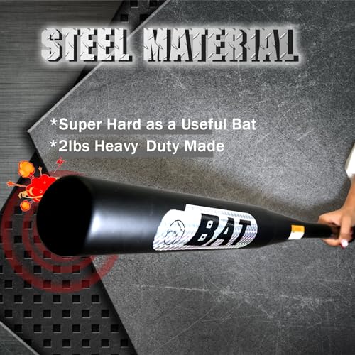 30in Alloy Steel Weighted Baseball Bat, Black X426003