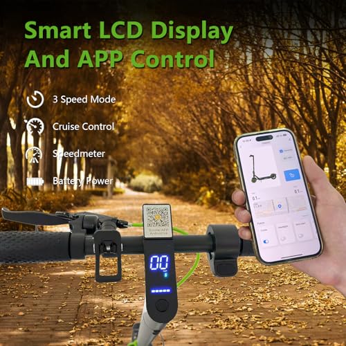 Electric Scooter for Adults, 500W Motor, 18-21 Miles Range, Foldable with LED Display N975561