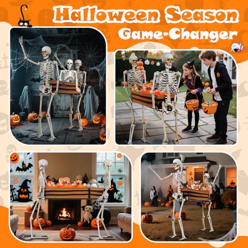 Quntis Halloween Animatronics Grim Reaper Outdoor Decoration 7FT A36398