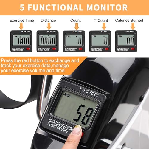 MOMODA Under Desk Bike Pedal Exerciser with LCD Display O819