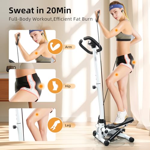 Stepper Machine with Resistance Bands, 300LBS Max Capacity C54907