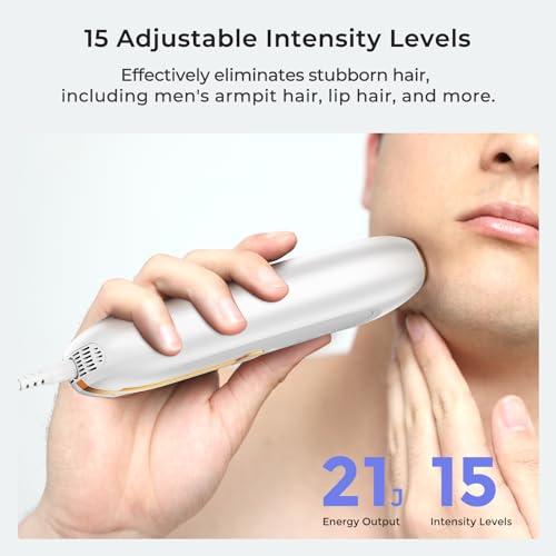Painless Sapphire Ice IPL Laser Hair Removal Device for Women and Men J58740