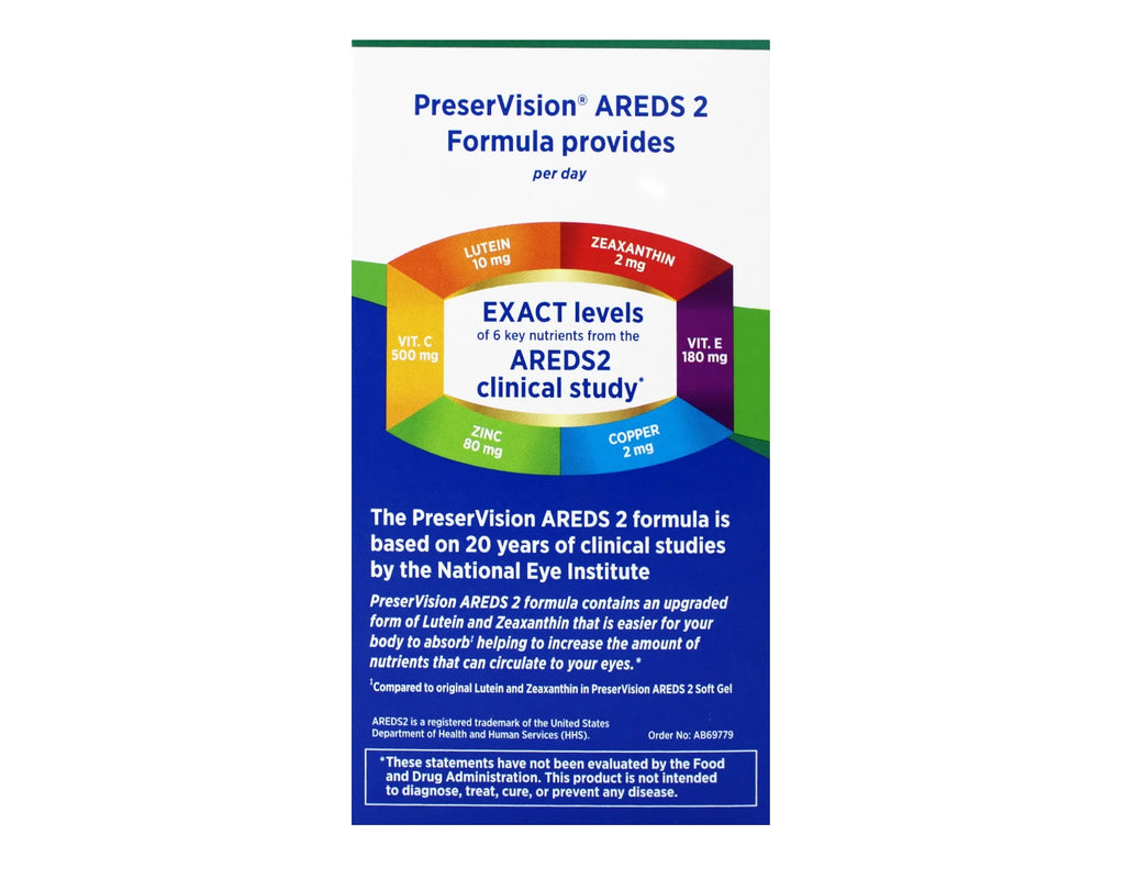 PreserVision AREDS 2 by Bausch + Lomb, 210 Mini Softgels, Eye Vitamin Supplement T774