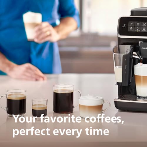 Philips 3200 Series Fully Automatic Espresso Machine with LatteGo, Black (EP3241/54) Z899846