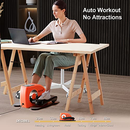 Under Desk Elliptical Machine for Seniors Rehab Electric Seated Leg Pedal Exerciser C14096