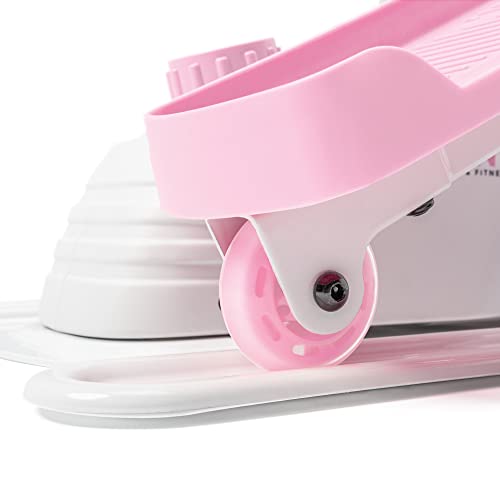 Sunny Health & Fitness Under Desk Elliptical Exerciser, Magnetic, Pink V916