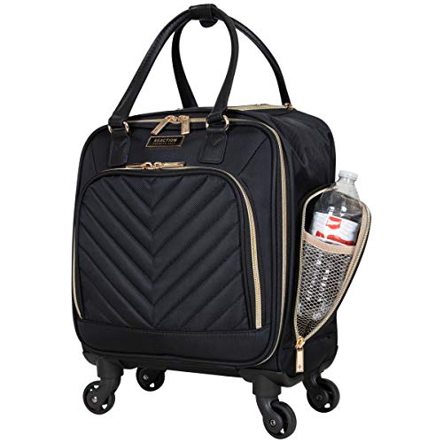 Kenneth Cole REACTION Chelsea Chevron Quilted Luggage, Black, 24-Inch V572