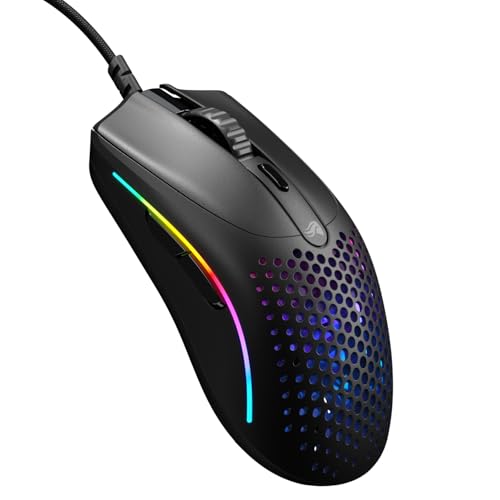 Glorious Model D Wired Gaming Mouse - 68g Honeycomb RGB Ergonomic, Matte White M160012