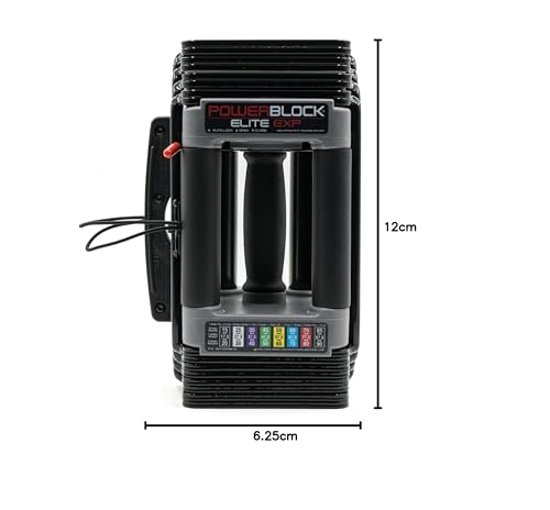 PowerBlock Elite EXP Adjustable Dumbbells, Sold in Pairs, 5-50 lb E769