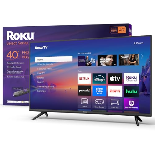 Roku Smart TV 40-Inch Select Series 1080p Full HD LED Television with Voice Remote P76588