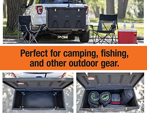 Buyers Products 1707020 Large Poly Hitch Mounted Cargo Carrier Utility Storage Box, Black D635736