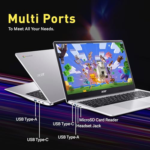 Acer Chromebook 315 Laptop 15.6" Full HD, Intel Celeron N4500, 4GB RAM, 64GB eMMC, Chrome OS P628753