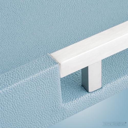 White Marble Faux Leather Decorative Tray with Handles D972626