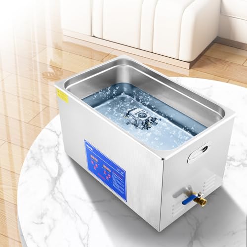 VEVOR Commercial Ultrasonic Cleaner 6L 40kHz with Digital Timer & Heater 110V Q7418